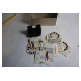 Vintage View-Master Viewer with Reel Collection and Storage Box