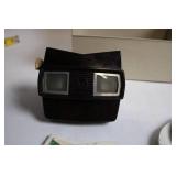 Vintage View-Master Viewer with Reel Collection and Storage Box