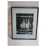 Framed Ethereal Artwork Print in Blue Tones