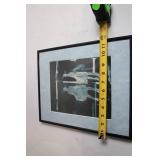 Framed Ethereal Artwork Print in Blue Tones