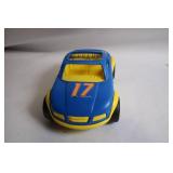 Tonka Blue Plastic Race Car with Yellow Accents - Number 17
