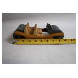 Vintage Flintstones Car Toy with Tiger Stripe Upholstery