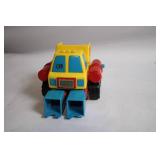 Vintage Playskool Transformers-Style Red & Yellow Toy