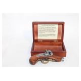 Wooden Display Box with Replica Gun that Shot Lincoln