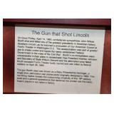 Wooden Display Box with Replica Gun that Shot Lincoln