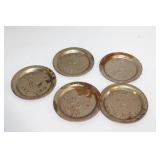 Set of 5 Vintage Camel