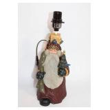 Santa Claus Table Lamp with Wrapped Shade