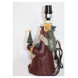 Santa Claus Table Lamp with Wrapped Shade