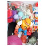 Large Lot of Mixed Action Figures and Toys