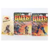 Set of GUTS! Underwater Demolition Team Action Figures and Pound Puppies Miniature Dog