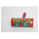 Vintage Tin Noisemaker with Colorful Clown Design