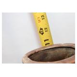 Handcrafted Terracotta Vase with Tribal Gecko Design