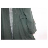 Jones New York Green Trench Coat with Checkered Lining