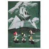 XL Green Warner Bros T-Shirt with Animaniacs and Pyramid Design