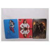 Collection of 6 Vintage Oversized Playing Cards with Unique Art