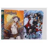 Set of 4 Lady Death and Wormwood Comic Books
