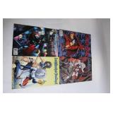 Set of 4 Comic Books Featuring Lady Death, Fallen Angels, and Transformers