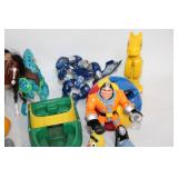 Collection of 10 Vintage and Modern Action Figures and Toys