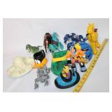 Collection of 10 Vintage and Modern Action Figures and Toys