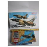 Set of 2 Monogram Model Kits: P-51 Mustang and F-105D Thunderchief