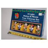 Mickey & Minnie 10 Light Christmas Tree Trimmer Set
