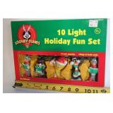 Looney Tunes 10 Light Holiday Fun Set with Characters