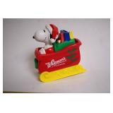 Set of Christmas Themed Items Including Holiday Decorations and Collectible Figurines