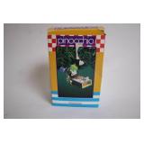 Set of Christmas Themed Items Including Holiday Decorations and Collectible Figurines