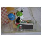 Set of Christmas Themed Items Including Holiday Decorations and Collectible Figurines