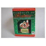 Set of Christmas Themed Items Including Holiday Decorations and Collectible Figurines