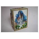 Vintage Mickey Mouse Tin Bank with Castle Design