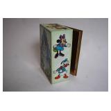 Vintage Mickey Mouse Tin Bank with Castle Design