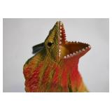 Set of 11 Vintage Plastic Dinosaur Figures with Vibrant Colors