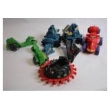 Lot of 7 Vintage Robotix Space Vehicles