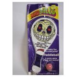 1985 Madballs Skull Face Paddleball Game