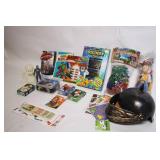 Mixed Lot of Vintage Toys Including Hulk Mad Libs and Digimon Cards