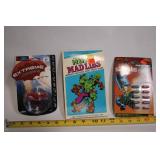 Mixed Lot of Vintage Toys Including Hulk Mad Libs and Digimon Cards