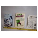 Mixed Lot of Vintage Toys Including Hulk Mad Libs and Digimon Cards