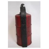 Antique Bolser Fire Extinguisher Set with Metal Holder