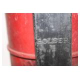 Antique Bolser Fire Extinguisher Set with Metal Holder