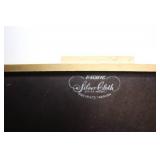 Vintage Hand-Painted Jewelry Box with Floral Design and White Handbag