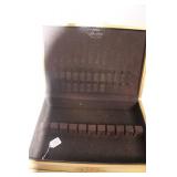 Vintage Hand-Painted Jewelry Box with Floral Design and White Handbag