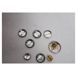 Vintage Hand-Painted Jewelry Box with Floral Design and White Handbag