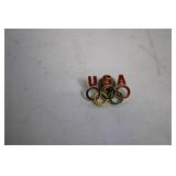 Vintage Hand-Painted Jewelry Box with Floral Design and White Handbag