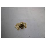 Vintage Hand-Painted Jewelry Box with Floral Design and White Handbag