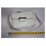 Vintage Hand-Painted Jewelry Box with Floral Design and White Handbag