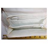 Vintage Hand-Painted Jewelry Box with Floral Design and White Handbag