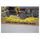 1984 The A-Team Giant Story Coloring Book