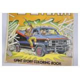 1984 The A-Team Giant Story Coloring Book
