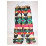 Colorful Unisex Tribal Print Fleece Pajama Pants